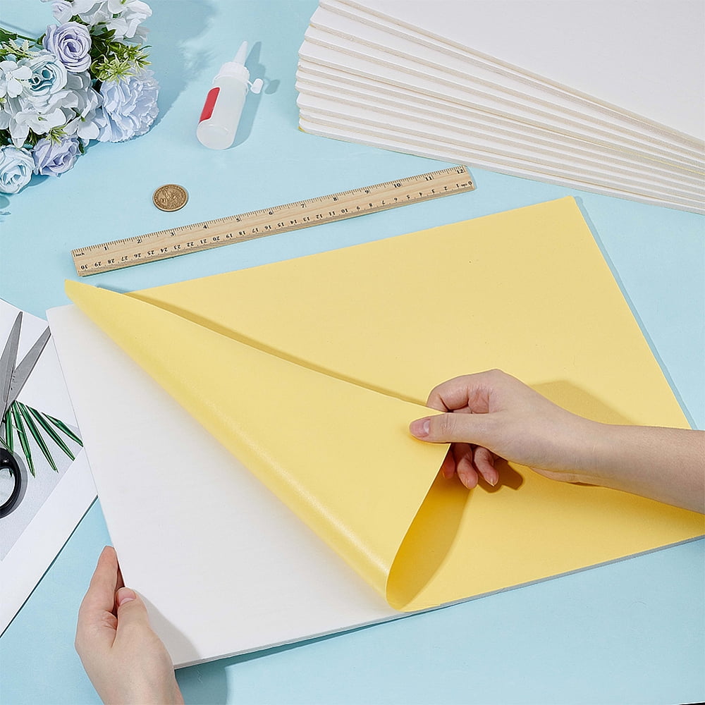 Self-adhesion Polystyrene Foam Board Rectangle White 406x305x5mm