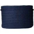thumbnail image 2 of 14" Navy Blue Handcrafted Round Braided Basket, 2 of 6