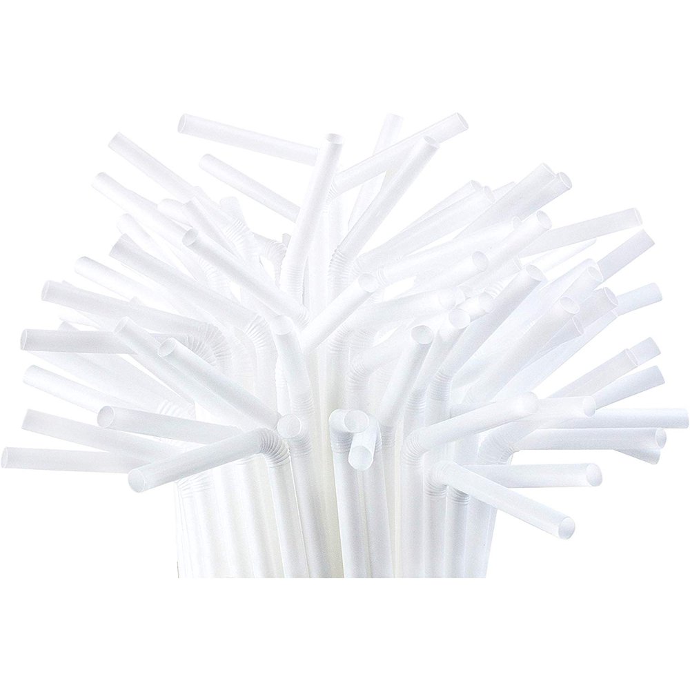 Flexible Drinking Straws Individually Wrapped (White, 400) Walmart