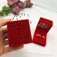 thumbnail image 4 of Joyero de terciopelo para anillos, collares y pendientes (rojo) Rojo Verde, 4 of 5