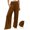Brown, variant on Babysbule Womens Wide Leg Pants Women's Loose Wide Leg Pant High Waisted Straight Tube Cotton Linen Casual Pants