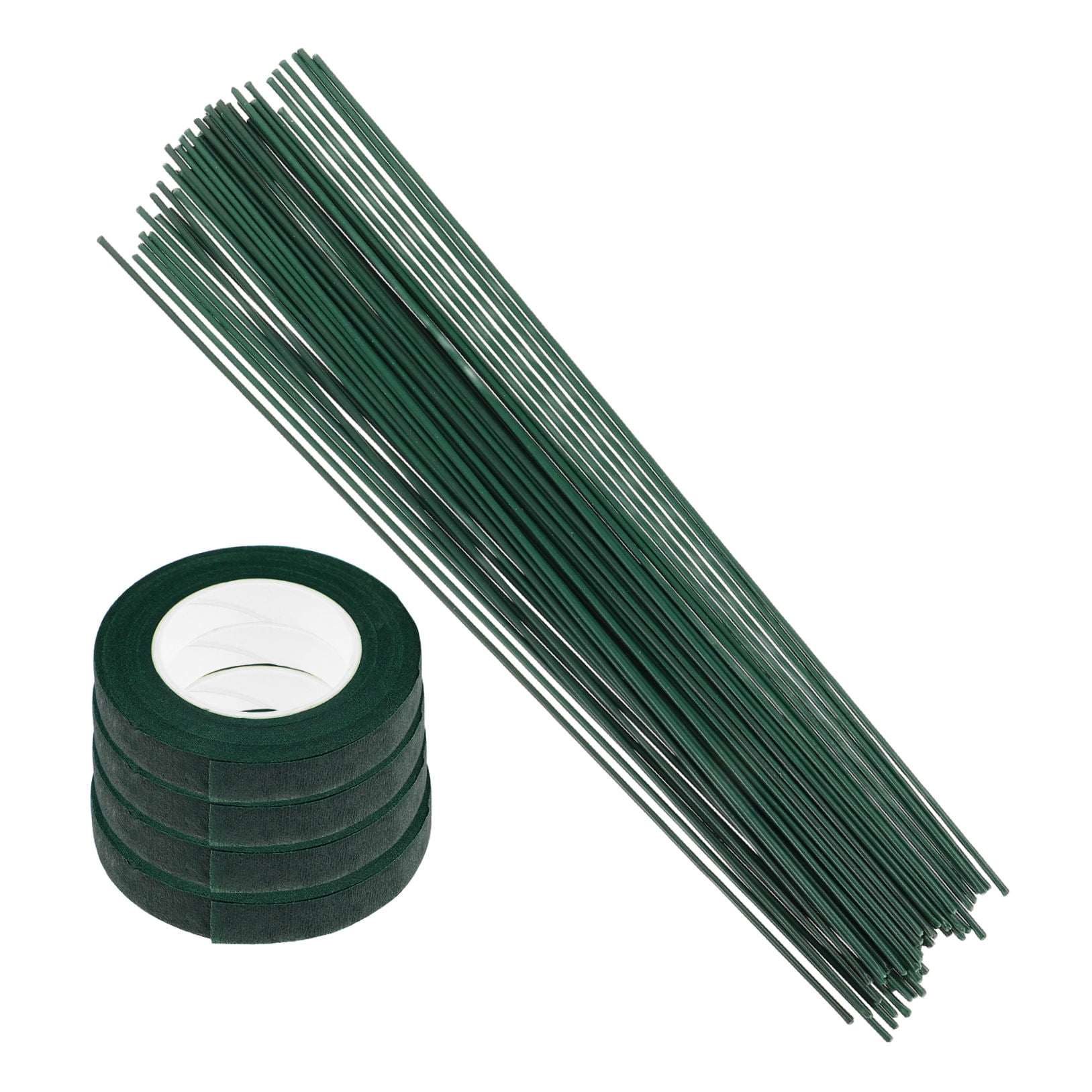 SWETRACE 1Set Green Floral Wire and Tape Toolkit for Decorative Artificial Flowers and Bouquet Making
