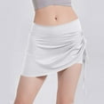 thumbnail image 2 of CHUMUD Tennis Skorts for Women Quick Dry Mid Rise Skirts with Shorts Gym Running Yoga Side Drawstring Skort, 2 of 6