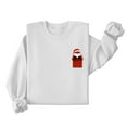 thumbnail image 4 of Lorytime Womens Christmas Sweatshirts Santa Claus Print Shirt Crew Neck Long Sleeve Pullover Loose Tops for Holiday, 4 of 6