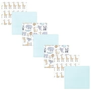 Luvable Friends Hudson Baby Flannel Receiving Blankets 7pk, Kangaroo Pastel