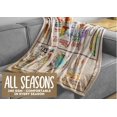 thumbnail image 6 of Book Lovers Throw Blanket - Flannel Blankets for Book Club, Librarians, Readers and Literary Lover - Book Lover Gifts on Birthday, Thanksgiving, Christmas - 50*60 - (Beige), 6 of 6