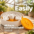 Slow Pet Bowl with Lick Mat, Non-Slip Base, Adjustable Design for Small ...