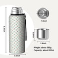 thumbnail image 7 of Modern 20oz Stainless Steel Thermal Bottle with Tea Filter and Cup Lid, Vacuum Insulated Coffee Mug with 316L Inner Liner, Leakproof Travel Thermos for Office, Commute & Outdoor, 7 of 7