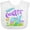 AA-White, variant on Inktastic Happy Easter Blue Bunny and Eggs in Grass Boys or Girls Baby Bib
