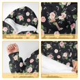 thumbnail image 6 of Wearable Lamb Fleece Blanket Hoodie,Pioneer Flower Floral Print Pattern Oversized Sherpa Blanket Hoodie with Super Pockets,Super Warm Fuzzy Pullover for Women & Men, 6 of 6