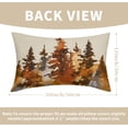 thumbnail image 3 of Fall Tree Lumbar Pillow Covers 12X20 Inch Burnt Orange Watercolor Forest Decorative Pillow Cases Set of 2 Rustic Autumn Nature Cotton Linen Throw Pillows Home Decor For Sofa Couch Cushion Outdoor, 3 of 6
