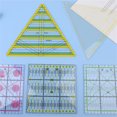 thumbnail image 4 of Patchwork Ruler Craft Clear Scale Acrylic Sewing Dressmaking Aligned Template Art Household Manual Trimming Student Tool Green Square, 4 of 9