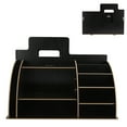 thumbnail image 4 of Organizador de escritorio moderno de color negro, ideal para la oficina en casa, almacenamiento optimizado para cosméticos y artículos de papelería, 4 of 8