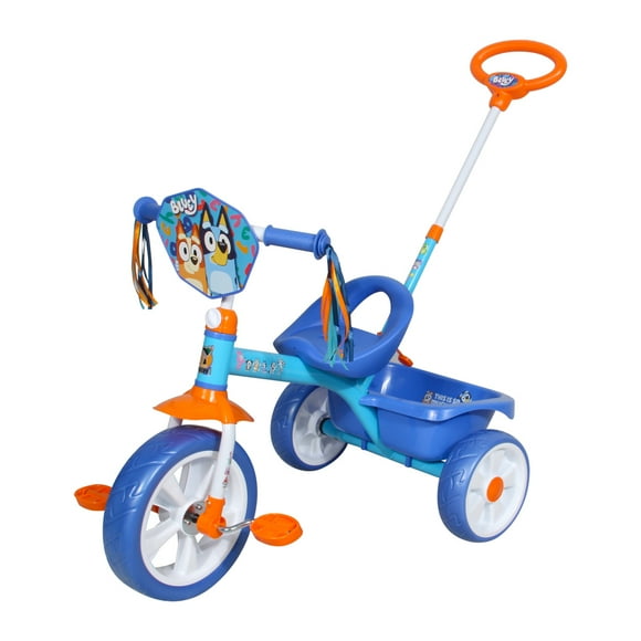 TRICICLO APACHE Bluey Grande Deluxe con Barra de Empuje