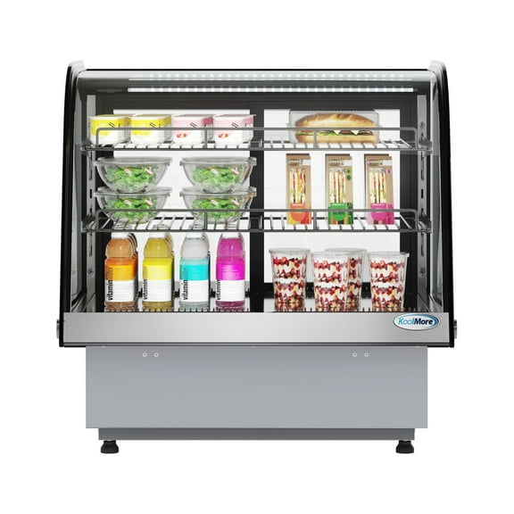 27 in. Drop-In Countertop Display Refrigerator in Black (DICDC-120-BK)