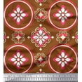 thumbnail image 3 of Soimoi Poly Georgette Fabric Damask Ethnic Print Fabric by Yard 42 Inch Wide, 3 of 3