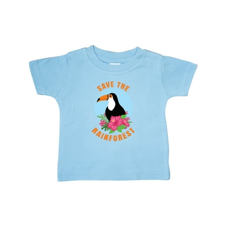 

Inktastic Save the Rainforest Toucan Illustration Gift Baby Boy or Baby Girl T-Shirt