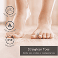 thumbnail image 3 of NatraCure Gel Toe Separators & Bunion Toe Spacers – Helps Straighten Crooked Overlapping Toes – 12PK, 3 of 8