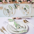 thumbnail image 2 of Cloth Napkins Set of 8 - 20x20 Inches, Easter Washable Reusable Table Napkins, Gnomes Flowers Bunny Eggs Plaid Wooden Grain Soft & Absortbent Dining Napkin for Party Wedding Hotel Restaurant, 2 of 8