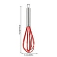 thumbnail image 2 of 8-Inch Stainless Steel Egg Beater - Manual Whisk for Baking, Mixing Eggs & Cream, Dishwasher Safe, Durable Kitchen Tool, 2 of 5