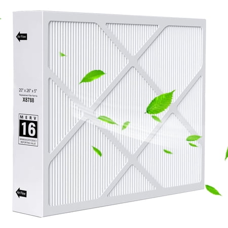 Upgrade X8788 MERV 16 Filter X8788 20x26x5 Furnace Filter Replace for PCO20-28 PureAir