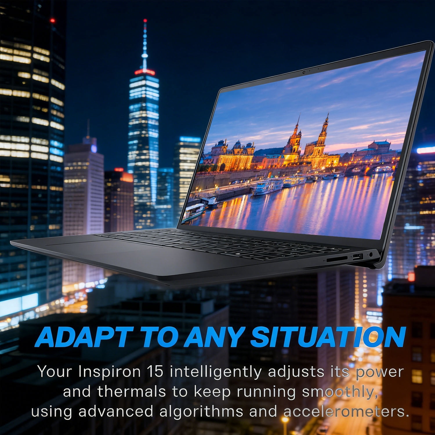 DELL Inspiron 15.6" Touchscreen Laptop, AMD Ryzen 7 7730U, 16GB RAM, 512GB SSD, Windows 11 Home, Black