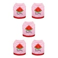 thumbnail image 1 of Ropa Chaleco de verano Methold Sandía Carta Impreso Traje Accesorios para perros pequeños Rosa Rojo М CBP268852, 1 of 6