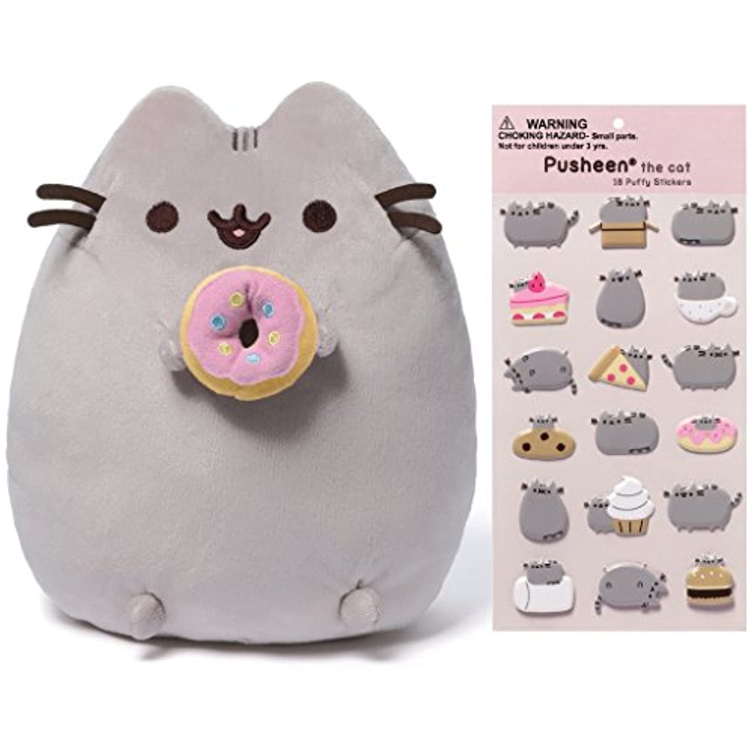 GUND Pusheen Snackable Donut Plush Stuffed Animal 028399073825 for sale online