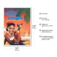 thumbnail image 2 of With Anna to Aruba - Martinair Airline - One Happy Island One Happy Holiday! - Vintage Airline Travel Poster - Master Art Print 10in x 14in, 2 of 4