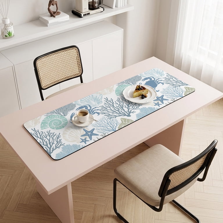 Blue Ocean Crab Heat Insulation Mats for Countertop Nautical Sea ...