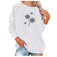 thumbnail image 2 of Sweat à Capuche Mode pour Femmes 2023 Manches Imprimées Confortable Respirant Col Rond 50 % de Réduction Costumes Halloween/noël, 2 of 6