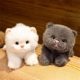 thumbnail image 7 of 2026 New Stuffed Cat Toys, Plushies Pillow Cat Plush Toys, Cute Realistic Animal Plush Toys, Dolls, Huggable Comfort Dolls, Girls' Birthday Gifts for Birthdays Party Gifts (Cat, White), 7 of 7