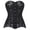 Black, variant on LILIYA Mesh Corset Tops for Women Long Length Overbust Bustier Shapewear with Steel Bones Support and Waist Cincher Bodysuit for Halloween Party Events and Formal Occasions Corset