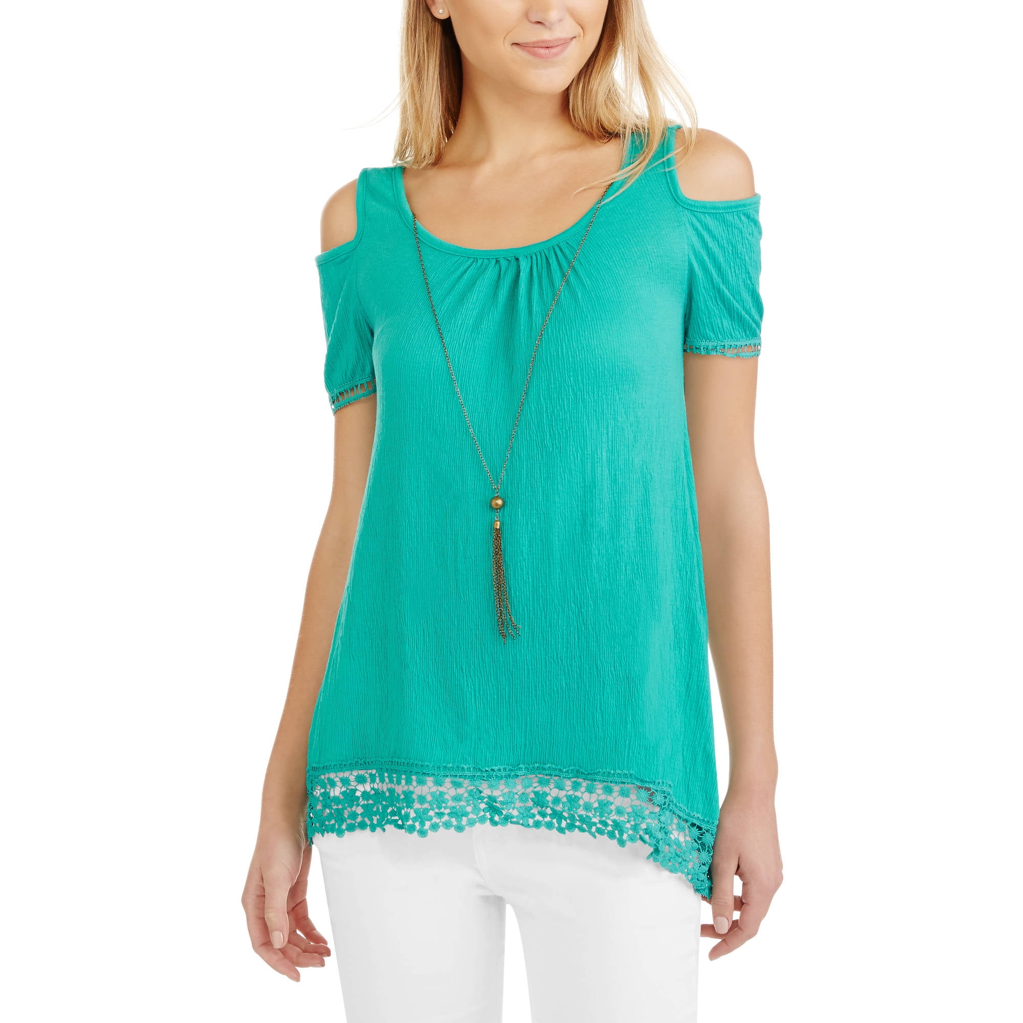 cold shoulder peasant top