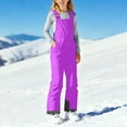 thumbnail image 5 of Ruyang Girls Ski Pants Kids Boys Winter Water-proof Windproof Insulated Overalls Fleece Lined Warm Snow Jumpsuit, 5 of 8