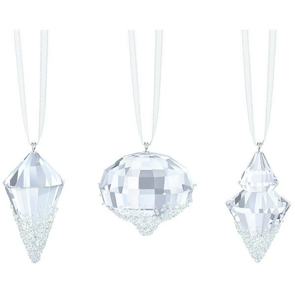 Swarovski Christmas Ornaments Set of 3 5223618