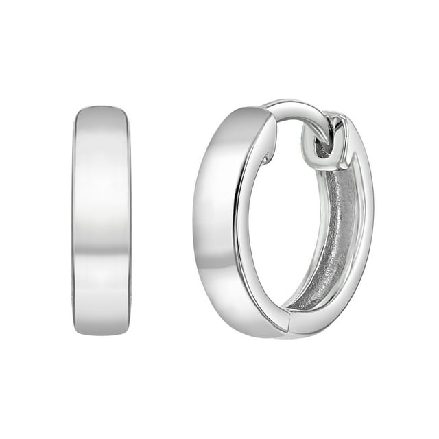 3mm Polished 9mm Kids / Children's / Girls Earrings Hoop - Sterling Silver