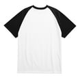 thumbnail image 5 of Godokuleh Men's Raglan Baseball T Shirts Cotton Crew Neck Short Sleeve T-Shirts Casual Soft Vintage Workout Athletic Tee Shirt Black 2XL, 5 of 6