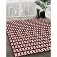 thumbnail image 3 of Ahgly Company Machine Washable Indoor Round Transitional Deep Rose Pink Area Rugs, 4' Round, 3 of 7