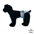 thumbnail image 2 of Barkertime Blue Plaid Premium Waterproof Premium Dog Diaper - Made in USA, 2 of 6