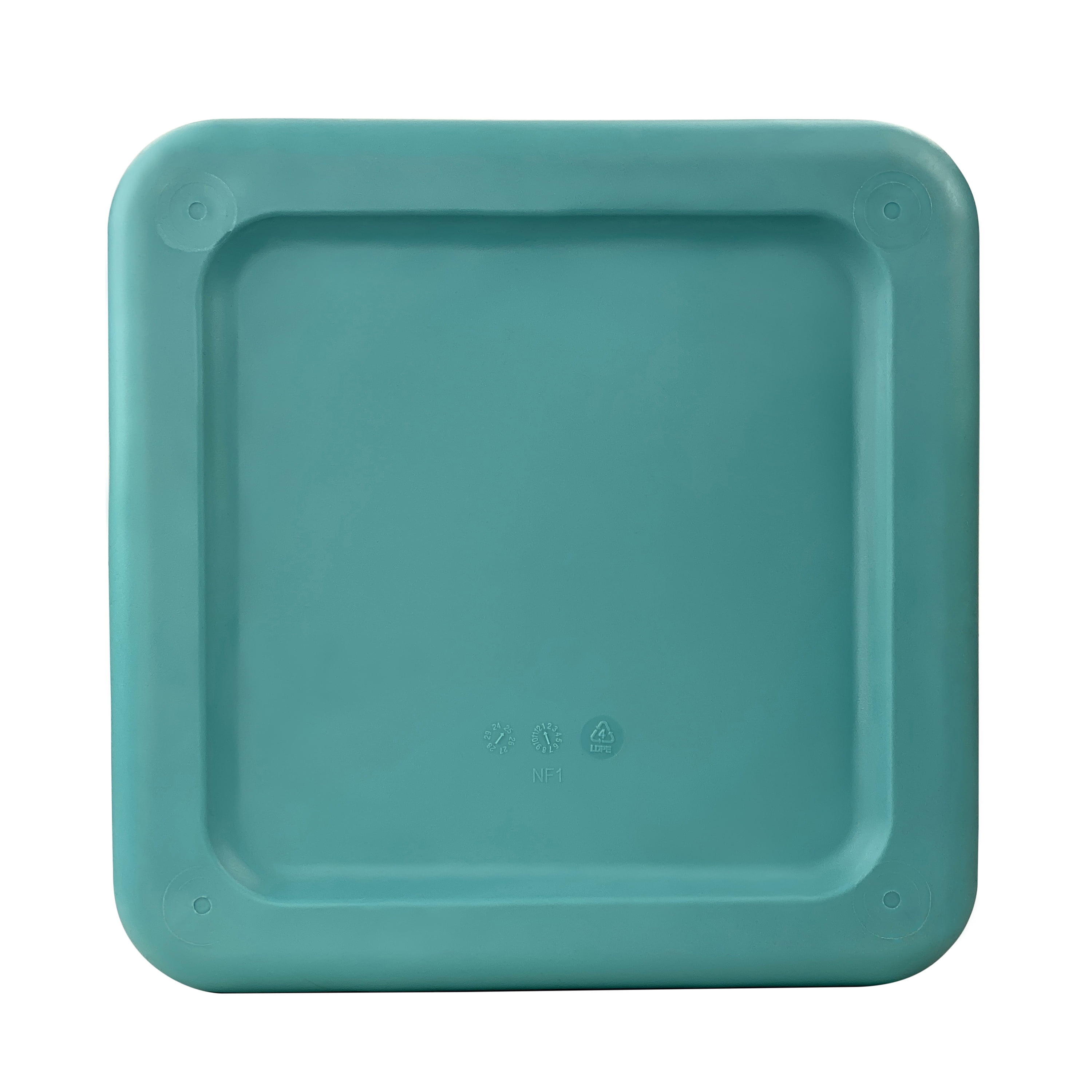 Mainstays Square Flexible Plastic Laundry Hamper Basket, Teal Splash, Adult