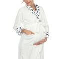 thumbnail image 4 of White Mark Long Sleeve Maternity Robe (Maternity & Maternity Plus), 4 of 4