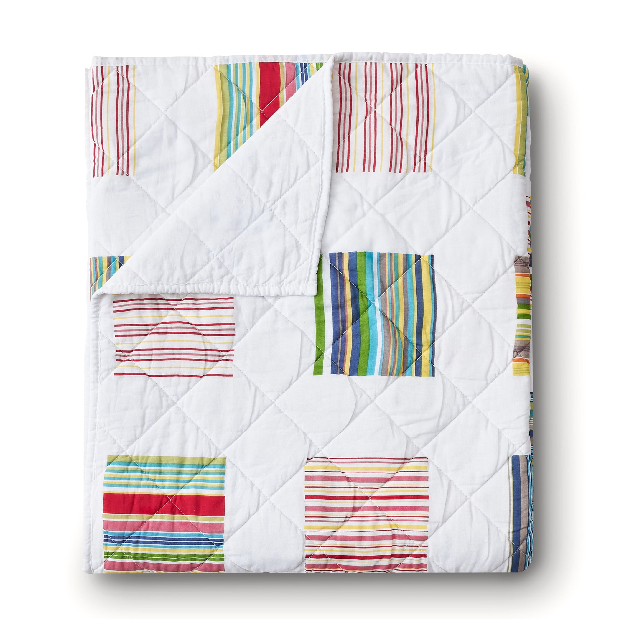 Greenland Home Sailor 100% Cotton Modern Stripe Throw Blanket, 50" x 60"