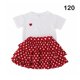 thumbnail image 4 of Minnieouse Fiesta banquete evento niñas corazón patrón manga corta camiseta conjunto verano niños Tops Kit ropa regalo de cumpleaños conjuntos de ropa 120cm, 4 of 6