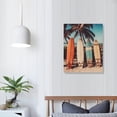 thumbnail image 3 of Nawypu Landscape Wall Art Vintage Beach Surfboard Scenery Poster Prints on Canvas Artwork for Living Room Home Decor 16x20inch, 3 of 3