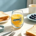 thumbnail image 3 of Tuvgenk Stemless Wine Glass with Shell Art for Cocktails Water and Coastal Home Decor, 3 of 6