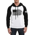 thumbnail image 3 of GIPQJK Mens Graphic Hoodies American Flag Print Hooded Sweatshirts Casual Loose Patriotic Pullover Tops Usa Flag Multicolor Panel Hoodies Sweatshirts with Pockets,White 5XL, 3 of 6