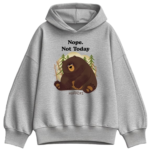 Hoppers - Nope Not Today Ellen Oversized Fleece Hoodie Sweatshirt