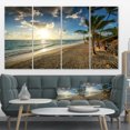thumbnail image 1 of Beautiful Caribbean Vacation Beach - Large Beach Canvas Wall Art, 1 of 3