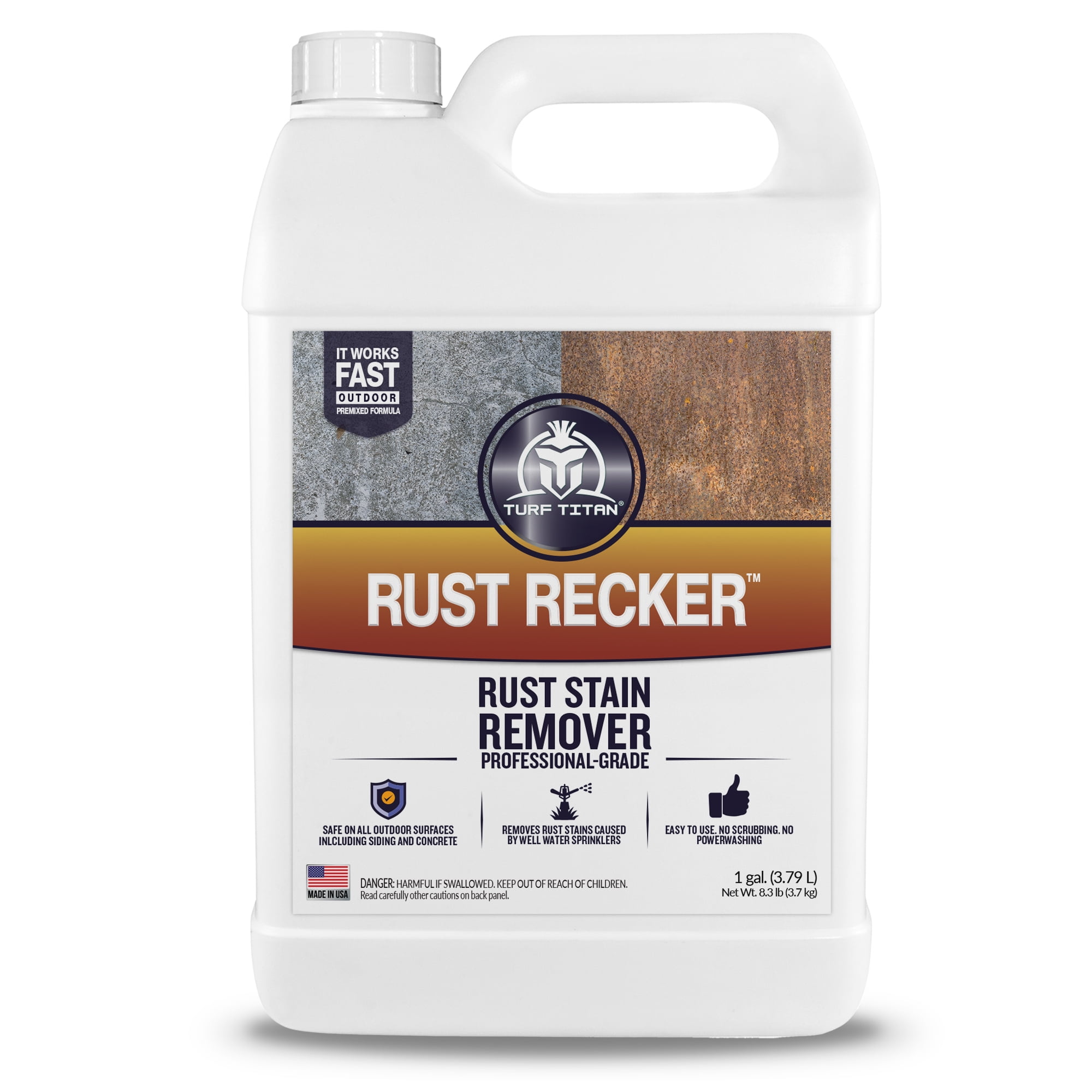 Rust Recker Liquid Rust Stain Remover for Concrete and Outdoor Surfaces